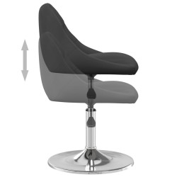 Chaises pivotantes à manger lot de 6 Noir Velours 