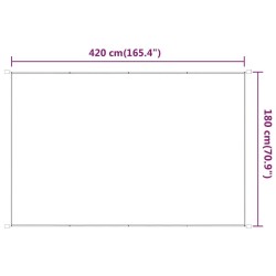 Auvent vertical Vert clair 180x420 cm Tissu oxford 