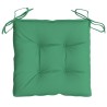 Coussins de chaise lot de 4 vert 40x40x7 cm tissu oxford 