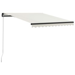 Auvent manuel rétractable 300x250 cm Crème 