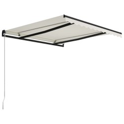 Auvent manuel rétractable 300x250 cm Crème 