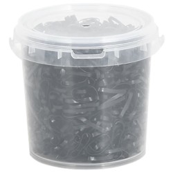 Bandes tressées pour chevaux 1500 pcs silicone noir 