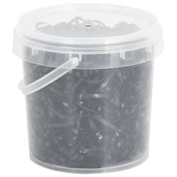 Bandes tressées pour chevaux 1500 pcs silicone noir 