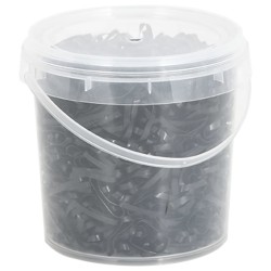 Bandes tressées pour chevaux 1500 pcs silicone noir 