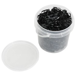 Bandes tressées pour chevaux 1500 pcs silicone noir 