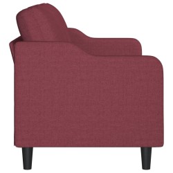 Canapé à 3 places Rouge bordeaux 180 cm Tissu 