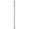 Douche de jardin avec base gris 220 cm Acier inoxydable 