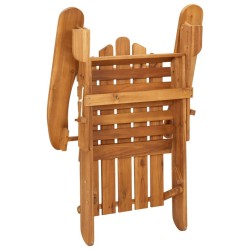 Ensemble de salon de jardin Adirondack 3 pcs bois acacia solide 