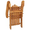 Ensemble de salon de jardin Adirondack 3 pcs bois acacia solide 