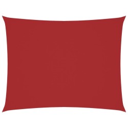 Voile de parasol tissu oxford rectangulaire 2x3,5 m rouge 