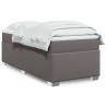 Sommier à lattes de lit avec matelas Gris 80x200 cm Similicuir 