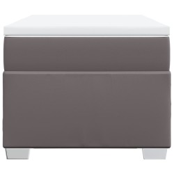 Sommier à lattes de lit avec matelas Gris 80x200 cm Similicuir 