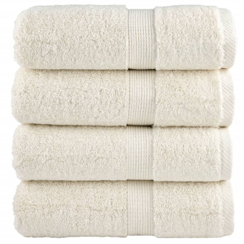 Serviettes d'invité de qualité supérieure SOLUND 4 pcs crème 