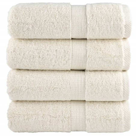 Serviettes d'invité de qualité supérieure SOLUND 4 pcs crème 