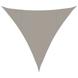 Voile d'ombrage 160 g/m² triangulaire gris clair 4x4x4 m PEHD 