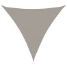 Voile d'ombrage 160 g/m² triangulaire gris clair 4x4x4 m PEHD 