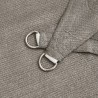 Voile d'ombrage 160 g/m² triangulaire gris clair 4x4x4 m PEHD 