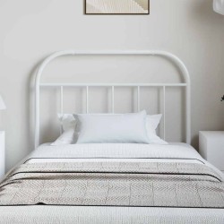Tête de lit métal blanc 100 cm 