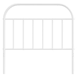 Tête de lit métal blanc 100 cm 