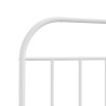 Tête de lit métal blanc 100 cm 
