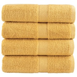 Serviettes d'invité de qualité supérieure SOLUND 4 pcs doré 