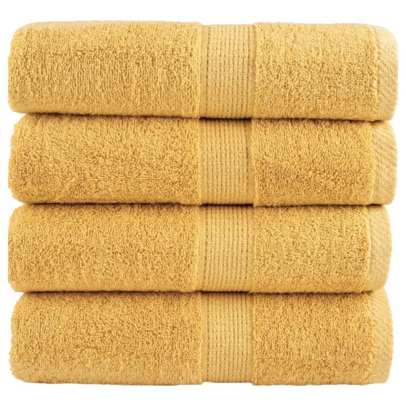 Serviettes d'invité de qualité supérieure SOLUND 4 pcs doré 