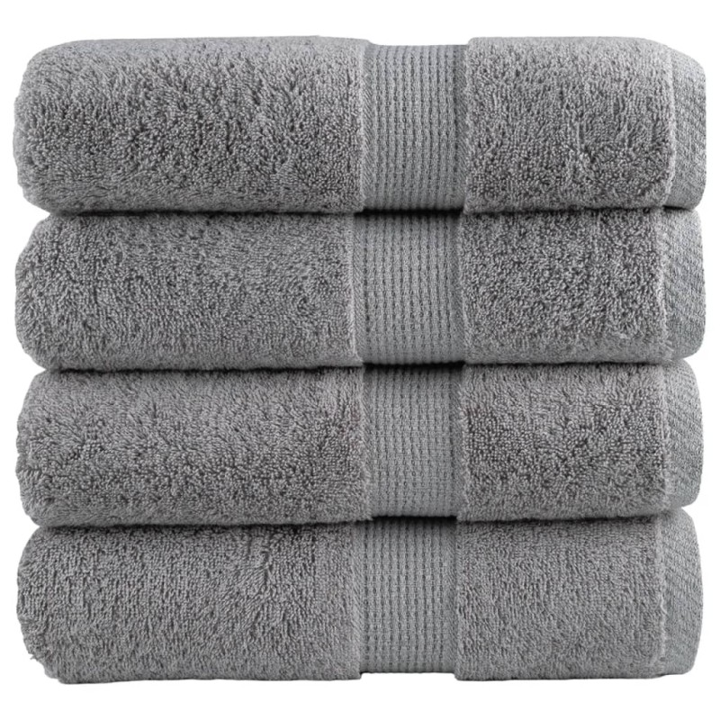 Serviettes d'invité de qualité supérieure SOLUND 4 pcs gris 