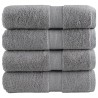 Serviettes d'invité de qualité supérieure SOLUND 4 pcs gris 