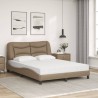 Lit avec matelas cappuccino 120x200 cm similicuir 