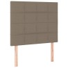 Sommier à lattes de lit avec matelas Taupe 80x200 cm Tissu 