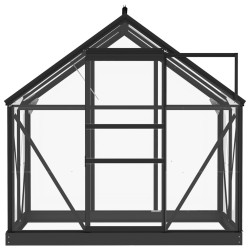 Serre en verre Anthracite 155x103x191 cm Aluminium 