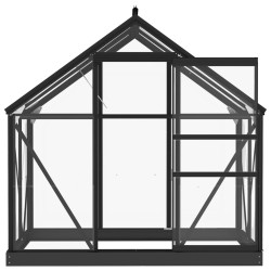 Serre en verre Anthracite 155x103x191 cm Aluminium 