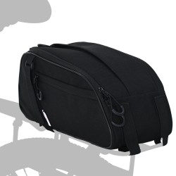 Sac de vélo pour porte-pannier 8 L Noir 38x16x16 cm 