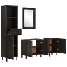 Ensemble d'armoires de salle de bain 4 pcs bois manguier massif 