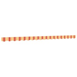 Tissu de remplacement de cantonnière d’auvent jaune orange 4,5m 