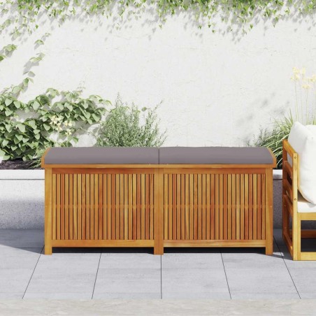 Boîte à coussins d'extérieur 150x50x60,5cm bois massif d'acacia 