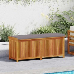 Boîte à coussins d'extérieur 150x50x60,5cm bois massif d'acacia 
