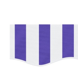 Tissu de remplacement de cantonnière d’auvent rayure bleu blanc 