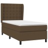 Sommier à lattes de lit avec matelas Marron foncé 90x190 cm 