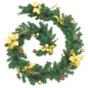 Guirlande de Noël avec lumières LED Vert 2,7 m PVC 