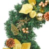 Guirlande de Noël avec lumières LED Vert 2,7 m PVC 