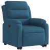Fauteuil inclinable électrique bleu velours 
