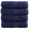 Serviettes d'invité de qualité sup. SOLUND 4 pcs bleu marine 