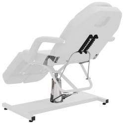 Chaise de traitement de beauté Similicuir Blanc 180x62x78 cm 