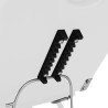 Chaise de traitement de beauté Similicuir Blanc 180x62x78 cm 