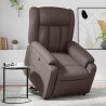 Fauteuil inclinable marron similicuir 