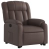 Fauteuil inclinable marron similicuir 