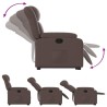 Fauteuil inclinable marron similicuir 