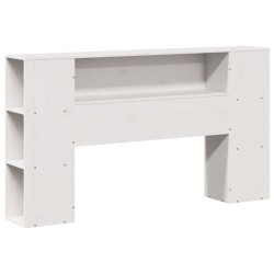 Cadre de lit sans matelas blanc 120x200 cm bois de pin massif 