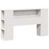 Cadre de lit sans matelas blanc 120x200 cm bois de pin massif 